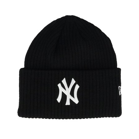 New Era - MLB Noir cuff Bonnet - New York Yankees Black Wide Cuff @ Hatstore
