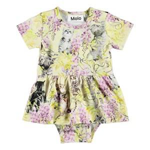 Molo Clumsy Cuteness Frannie Dress Baby Body 74 cm - All in ones - 74 cm - Yellow