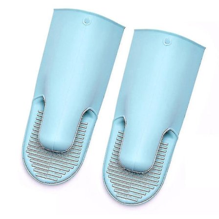 Silikonovnerhansker Kjøkken Varmebestandig Vanntett, Ovn Hansker