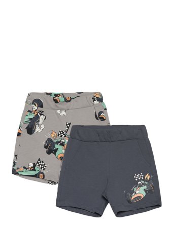 Lindex Shorts 2 Pack Racer Cars - Grey - 92