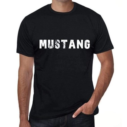 Herr T-shirt Mustang Vintage T-shirt Svart