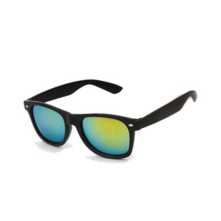 Retro Wayfarer aurinkolasit musta peililasikulta