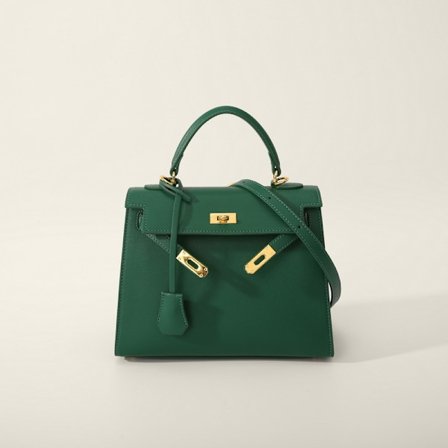 Håndlavede Højkvalitets Damehåndtasker Ekstra Stor Mørkegrøn Skuldertaske 28x11x20 cm Dark green-XM1-