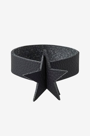 MiLLE W NORDISK DESIGN - Lautasliina rengas tähti 4-pack - Musta - Lautasliinarenkaat - - Homeroom