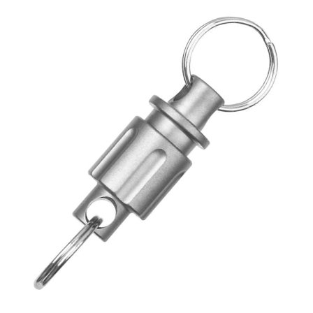 Titanium Snabbkopplingsnyckelring, Avtagbar Dubbeländad Vridbar Nyckelringskoppling Kit Kraftig Ca