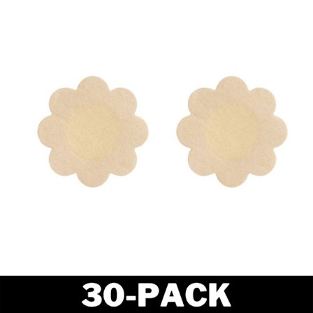 Selvklæbende blomsterformede brystvorter Beige