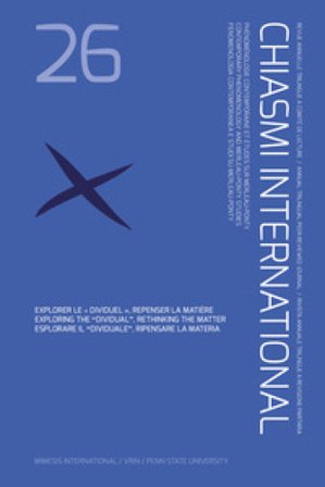 Chiasmi international. Ediz. italiana, inglese e francese. Vol. 26: Explorer le «dividuel», repenser la matière