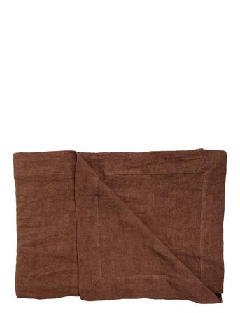 Day Linen Blanket Home Textiles Cushions & Blankets Blankets & Throws Brun DAY Home