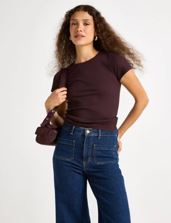 Lindex Top Love - Burgundy - XS