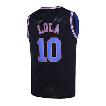 Miesten koripallopaidat Lola#10 Bunny Space Movie -paidat Juhlakoripallopaidat Musta XL