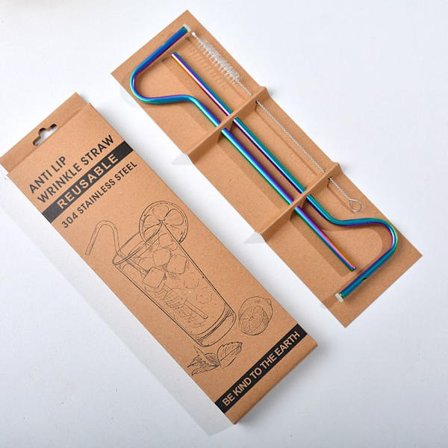 3/6ST sugrör för att dricka mot rynkor MULTICOLOR 3ST 3ST