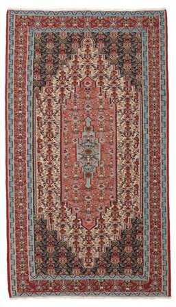 Kelim Senneh Fine Vloerkleed Handgeweven 150X261 Donkerrood/Bruin Perzië/Iran
