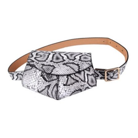 Pu Sling Bag Tunn Bröst Rygg Midja Telefonväska Justerbar Bälte Rem Liten Crossbody Axelväska För Daglig Mynt Ny