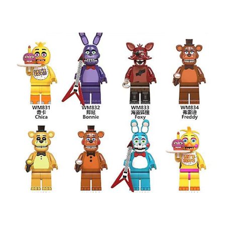 8 FNAF Actionfigurer Kompatibla med Five Nights At Freddy's Leksaker för Barn Födelsedagspresenter[YDE]