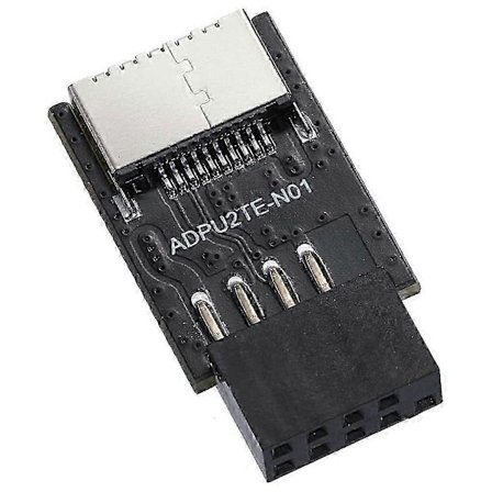 USB 2.0 Frontpanel Header USB 9Pin til USB 2.0 Type-E Intern Adapter Bundkort Stik Adapter