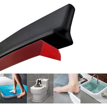 Hopfällbar duschbarriär och vattenspärrsystem och Ke