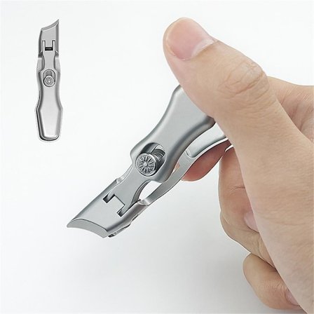 Libiyi neglesaks med oppsamler, kraftig tåneglsaks for tykke tånegler