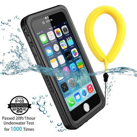 IP68 vattentätt phone case för iPhone 15 14 13 12 11 Pro XS MAX XR 6 6S 7 8 Plus Dykning Rugged Clear Back Cover Skärmskydd with Strap for iPhone X XS
