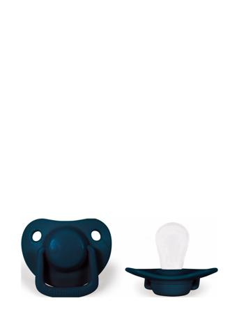 2-Pack Pacifiers - Dark Blue 0-6 Months Blue Filibabba