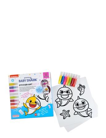 Sticker Art Junior - Baby Shar Toys Creativity Drawing & Crafts Drawing Stati Ry Multi/patterned Comansi