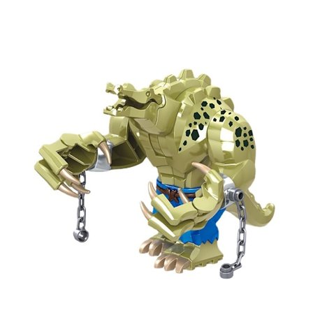 Marvel-serien stor krokodillemand enkelt voksenlegetøj med små partikelbyggeklodser til børn