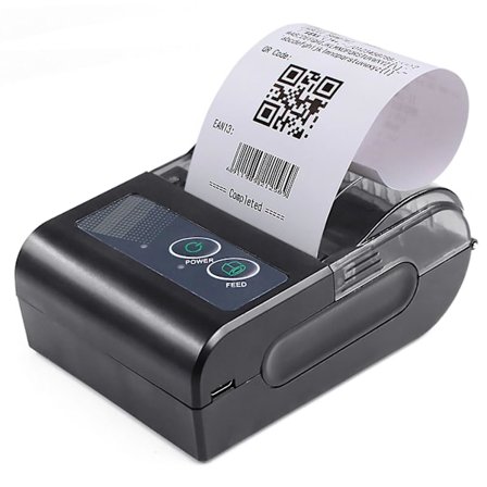 58mm Mini Bärbar Termisk Skrivare Trådlös Etikett Kvitto Frakt Express Skrivare USB Bt Anslutning Stöd Esc/pos Kommando Kompatibel med Windows