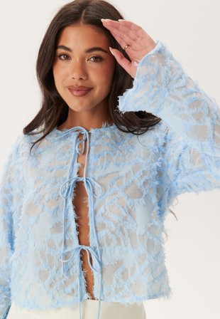 VILA - Vimilla L/S COVER UP COVER UP - Kentucky Blue - Kläder - - Bubbleroom