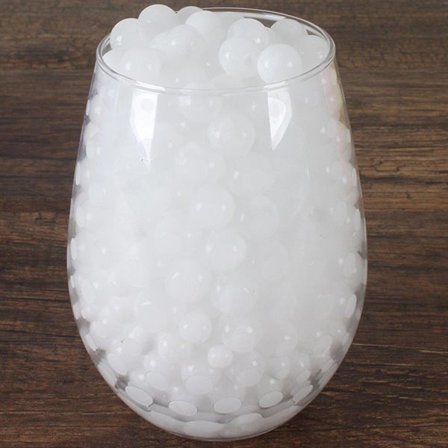 Vannperler / Vannkrystaller ca 600st - Hvit farge