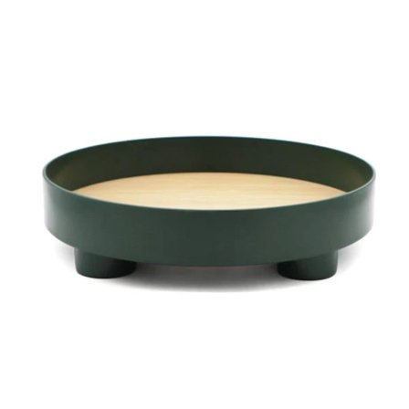 Pyöreä puutarjotin, rustiikkinen koristeellinen tarjotin, syksyinen kodin sisustus, tarjoilutarjotin, maalaistalon pöydän keskipiste, koristeellinen 