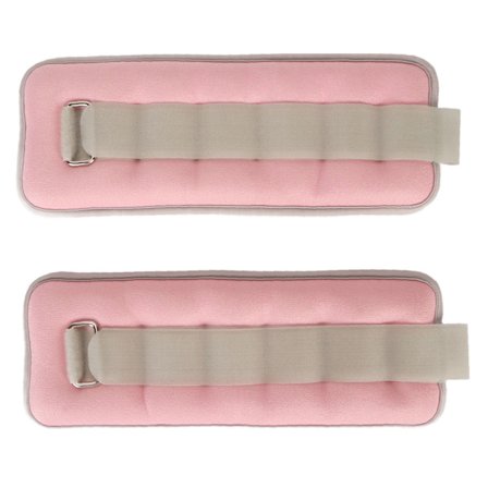 2 stk. ankelvægte til børn, kvinder og mænd - justerbar styrketræning til arme, håndled og ben - vægte til dans, løb, gang, fitness og træning - pink