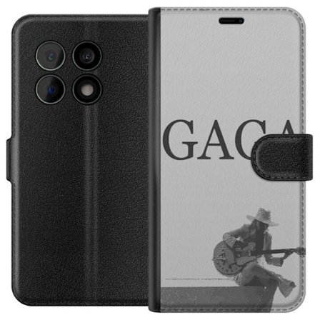 Kompatibelt Lommeboketui til OnePlus 10 Pro Stitch omgitt av blåbær med søt kawaii-stil teddybjørn