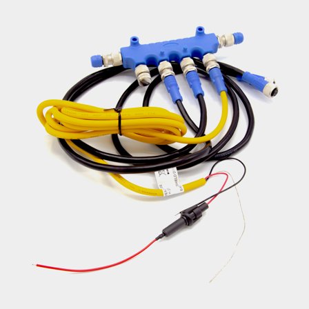 Startkit NMEA 2000 Amphenol LTW Small Kit 1 + 1 strömkabel + 2 NMEA 2000-kablar (1 meter) + 1 T-koppling (4-vägs) + 2 terminatorer