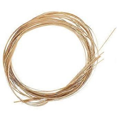 1 rulle bambuskurvefletstrimler DIY flade bambusvævestrimler kurvefletningsmateriale