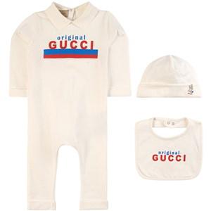 Kids - Gucci White Gucci Logo Layette Set 9-12 months - Clothing sets - 9-12 months - White