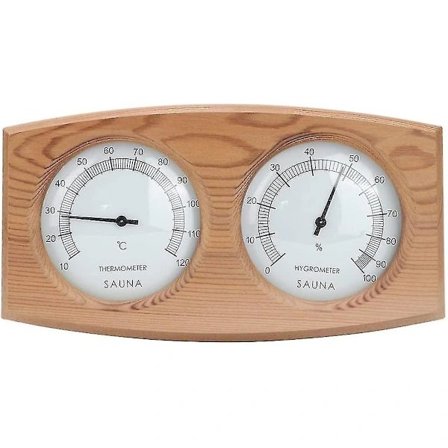 [CA] Saunatermometer 2 i 1 Tre Thermo-Hygrometer Termometer Hygrometer Dampbadstu Tilbehør