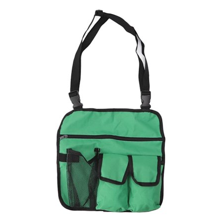 Vanntett Oxford-stoff Campingstol Sideoppbevaringsveske Justerbar Bærbar Strandstol Organizer Grønn