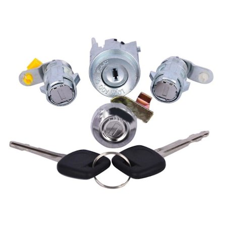Tændingsdørslåse Lås Med 2 Nøglecylindersæt Til Pickup Truck 1988 - 1997 69005-35130