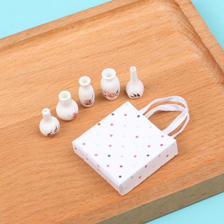 5 St/ Set 1:12 Dockhus Miniatyr Plastvas Diy-tillbehör