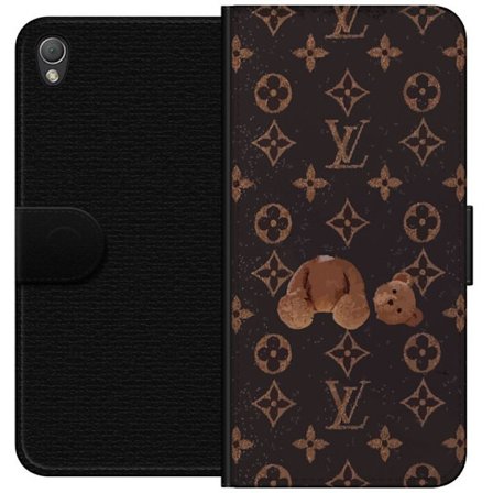 Yhteensopiva Lompakkokotelo Sony Sony Xperia Z3 Ylellinen monogrammikuvio rikkinäisellä nalletaustalla pimeässä muotiestetiikassa