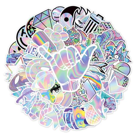 150 st holografiska laser graffiti klistermärken DIY vattentäta
