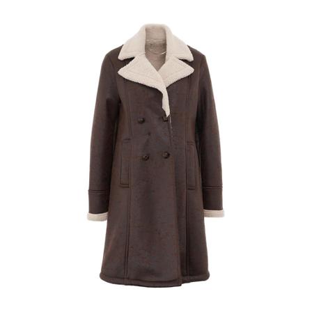 Kaos, Double-Breasted Coats Bruin, Dames, Maat:M