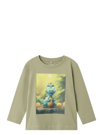 name it Nmmvoto Ls Nreg Top - Green - 92