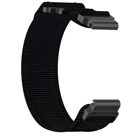 Nylon Klokkereim for Garmin Smartklokke Svart