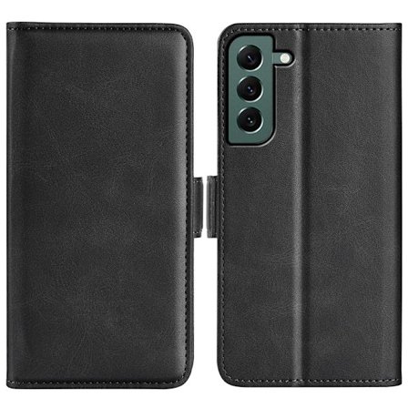 SKALO Samsung S23 Plus Premium Plånboksfodral - Svart