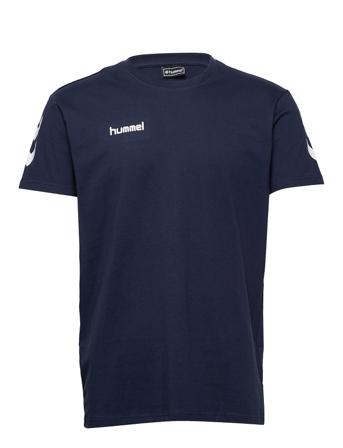 Hmlgo Cotton T-Shirt S/S T-shirts Short-sleeved Blå Hummel