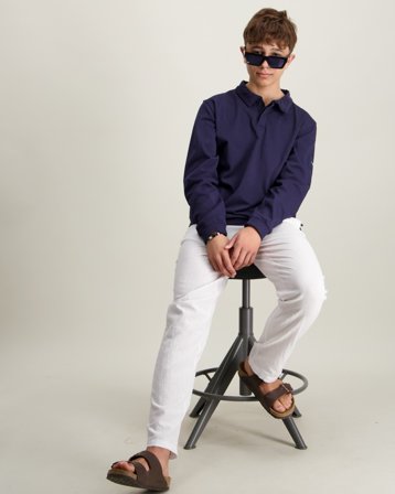 Sail Racing JR BAY RUGGER Blå Piké Kille - Kids Brand Store