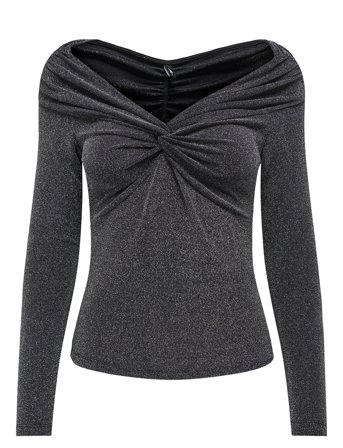 ONLY | Onlqueen L/S Glitter Top Jrs | L