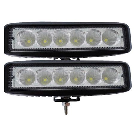 Led x2 18w 12 - 24V arbetsljus - backljus mini ledramp Flood