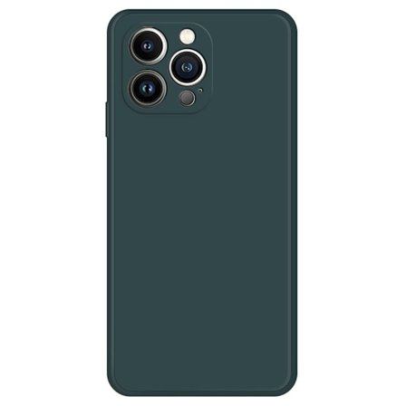 Skråt gummicover mod fald til iPhone 13 Pro Max - Sortgrønt