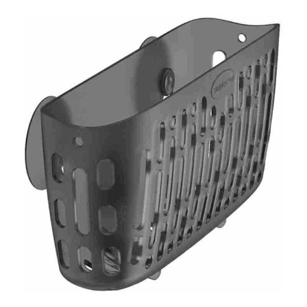 Køkkensvamp holder, opvaskestativ, 3x stærke sugekopper eller gennemsigtig grå bordplade